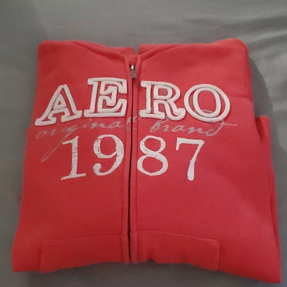 Aeropostale Tops - AEROPOSTLE HOODED ZIP UP SWEATSHIRT LARGE